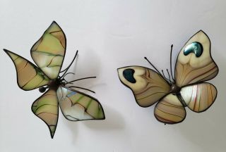 Vintage Orient And Flume Art Glass Butterfly