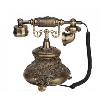Telephone Landline Corded Phone Vintage Antique Style Old Fashioned 3