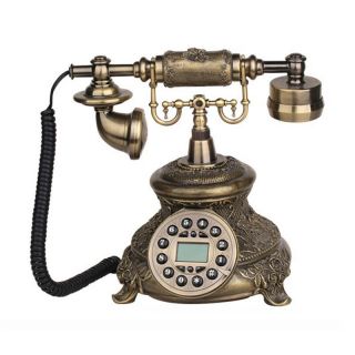 Telephone Landline Corded Phone Vintage Antique Style Old Fashioned 6