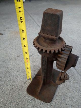 Vintage antique Ford Screw Jack No.  16 3A Model T A Flip Top WITH FOLDING HANDLE 6