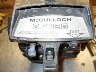 Vintage McCulloch CP 125 chainsaw parts or restore SP Mac pro PM 797 850 3