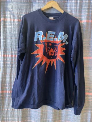 Rem Monster 1994 Vintage Long Sleeved T Shirt Crewneck