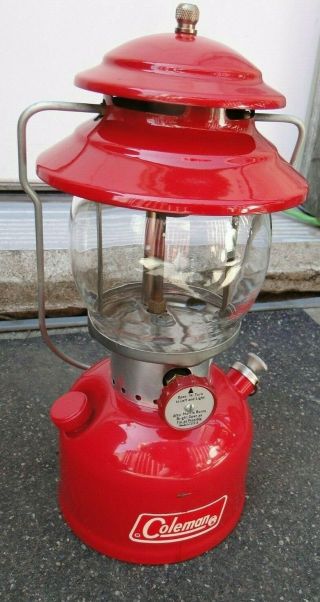 Vintage Coleman Red Lantern Model 200a Feb 1972 Very Good