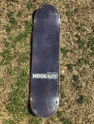 Vintage Hookups Skateboard Team Deck Miss Kawoskie Teacher Rare Nos 7