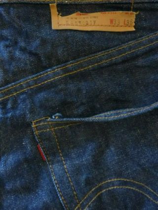 LEVIS 505 True Vintage 70 ' s Single Stitching W33 MADE IN USA TALON 42 Dark Denim 2