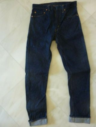 LEVIS 505 True Vintage 70 ' s Single Stitching W33 MADE IN USA TALON 42 Dark Denim 4