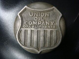 Vintage Pewter Union Oil Company Of California Promo Ashtray