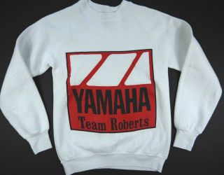 Vintage 80s Yamaha Team Kenny Roberts Shirt Racing Grand Prix Motorcycle Mens S