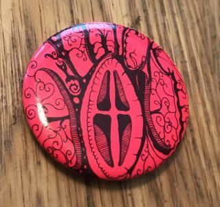 Vintage 1960s 1967 Hippie Vietnam P D Spoecker Artist Lsd Acid Dmt Trip Pinback