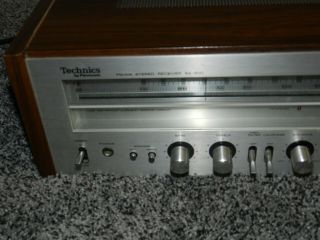 VINTAGE TECHNICS by PANASONIC AM/FM STEREO RECEIVER in FAUX WOOD CASE SA - 300 5