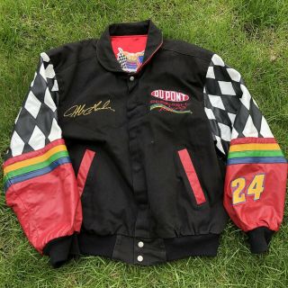 Vintage Jeff Gordon Leather Jacket By Jeff Hamilton