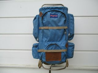 Vtg Jansport K2 External Frame Backpack Blue Camping Usa