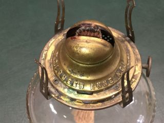 Rare 1870s D.  C.  Ripley Oil Kerosene Wedding Marriage Lamp Milk Glass Base 10