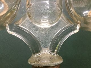 Rare 1870s D.  C.  Ripley Oil Kerosene Wedding Marriage Lamp Milk Glass Base 3