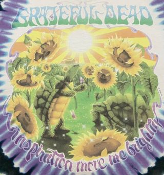 Vtg 1995 Grateful Dead Liquid Blue Summer Tour Shirt Sz Xl Tie Dye Rock Band