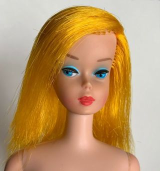 Vintage Barbie 1966 High Color Magic Blonde Hair Doll 1150 W/ X Stand