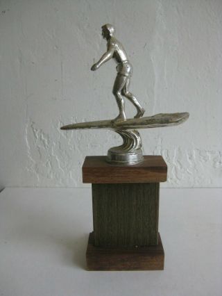 Vtg 1960 ' s LAS OLAS SURFING CHAMPIONSHIP COMPETITION TROPHY SURF AWARD ENCINITAS 8