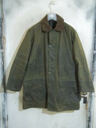 Vintage Barbour Northumbria Waxed Jacket Size C42 107cm