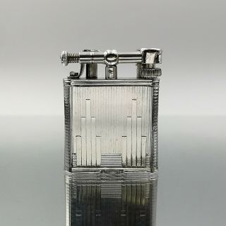 Very Rare Dunhill Sterling Silver Art Deco Petrol Lighter Feuerzeug