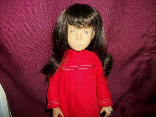 Vintage 1970s Sasha Brunette Red Dress 104 Doll In Outfit And Wrist Tag