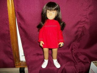 Vintage 1970s Sasha Brunette Red Dress 104 Doll in Outfit and Wrist Tag 2