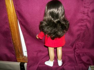 Vintage 1970s Sasha Brunette Red Dress 104 Doll in Outfit and Wrist Tag 5