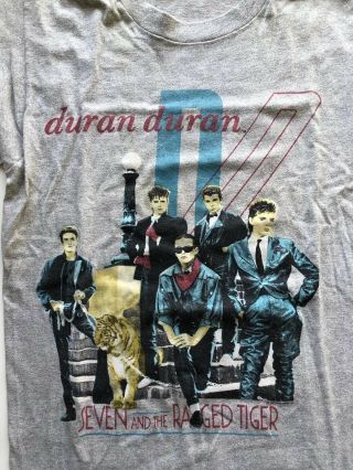Vintage 1984 Duran Duran Seven And The Ragged Tiger Concert Tour Shirt Rare