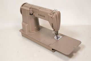 Vintage Singer 301A Electric Sewing Machine W/ Hard Case Heavy Duty 5