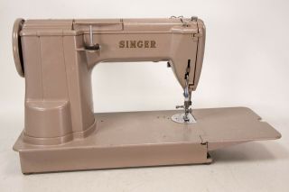 Vintage Singer 301A Electric Sewing Machine W/ Hard Case Heavy Duty 6
