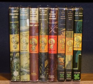 8 Vintage Tom Quest Books By Fran Striker - 2 Different Formats (dj 