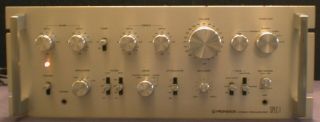 Vintage Pioneer Spec 1 Pro Rack Mount Stereo Pre - Amplifier Preamp Japan 1979