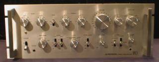 Vintage Pioneer Spec 1 Pro Rack Mount Stereo Pre - Amplifier Preamp Japan 1979 2