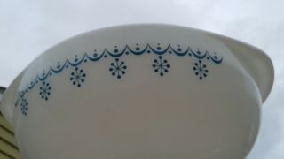 Pyrex Rare Snowflake Garland Ovenware 024 2 Qt Casserole Baking Dish With Lid 4
