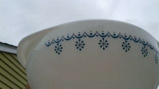 Pyrex Rare Snowflake Garland Ovenware 024 2 Qt Casserole Baking Dish With Lid 5