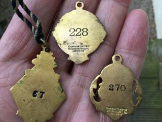 3 x Antique Enamel Horse Racing Member Badges 1906 & 1907 Chester & Liverpool 5