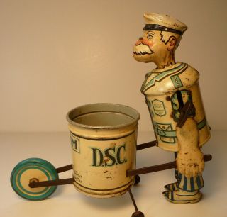 Vintage 1930 ' S MARX TIDY TIM Windup Tin Toy Great 2