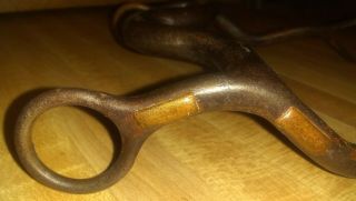 RARE OLD vintage horse bit marked Joshua Texas maker ANDREWS BITS SPURS 4