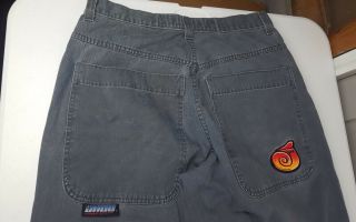 vintage 90s Jnco classic edition Grey Twin Cannon wide leg Jean 36w 32l USA Made 6
