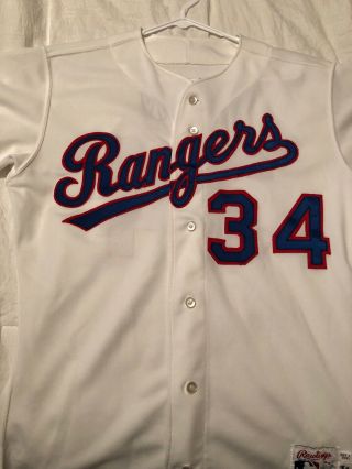 Vintage Nolan Ryan 1989 Texas Rangers Authentic Rawlings Game Jersey