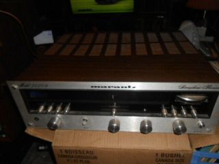 Vintage Marantz 2220B AM/FM Stereophonic Receiver Amplifier NEEDS LIGHTS 6