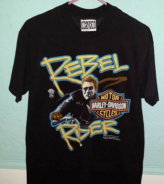 Rare 1987 Vintage Harley - Davidson James Dean Rebel T - Shirt - Large - Single Stitch