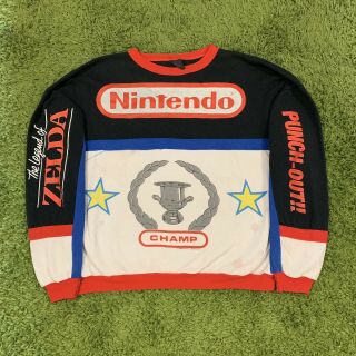 1988 Nintendo Game World Championships Sweatshirt Vintage T - Shirt Rare Adult M