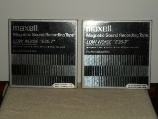 Vintage Maxell E35 - 7 Low Noise Reel To Reel Professional Recording Tape 2