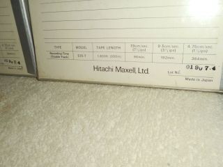 Vintage MAXELL E35 - 7 Low Noise Reel to Reel Professional Recording Tape 2 6