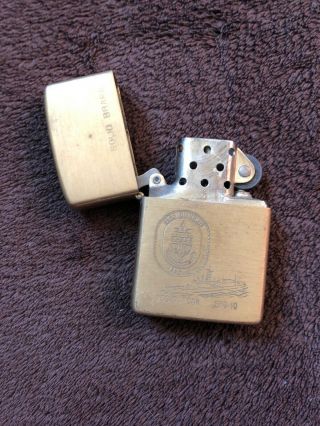 Vintage Solid Brass USS Duncan Zippo Lighter 4