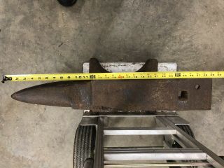 Vintage 220 Lb.  Arm And Hammer blacksmith knife makers anvil. 4