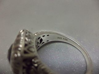 Estate Vintage A By JH STERLING SILVER Ring BY JOHN HARDY 925 14K ACCENTS Size 9 6
