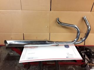 Oem Harley Ironhead Sportster 2 - Into1 Exhaust System 77 - 78 Header 2 Into 1 Rare