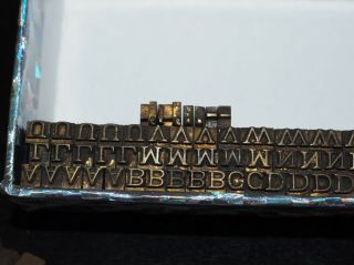 Vintage Brass Letterpress Type,  Bookbinding,  Hotfoil,  Craft Projects & More
