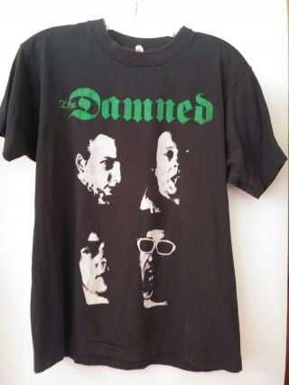 Vintage Rare The Damned Smash It Up T - Shirt Large Goth Wave Punk 80